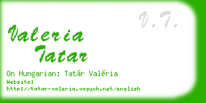 valeria tatar business card